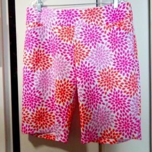 Floral Women's Shorts - Pink and Orange